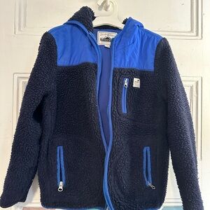 Penfield Black and Blue Kids Fleece Hoodie